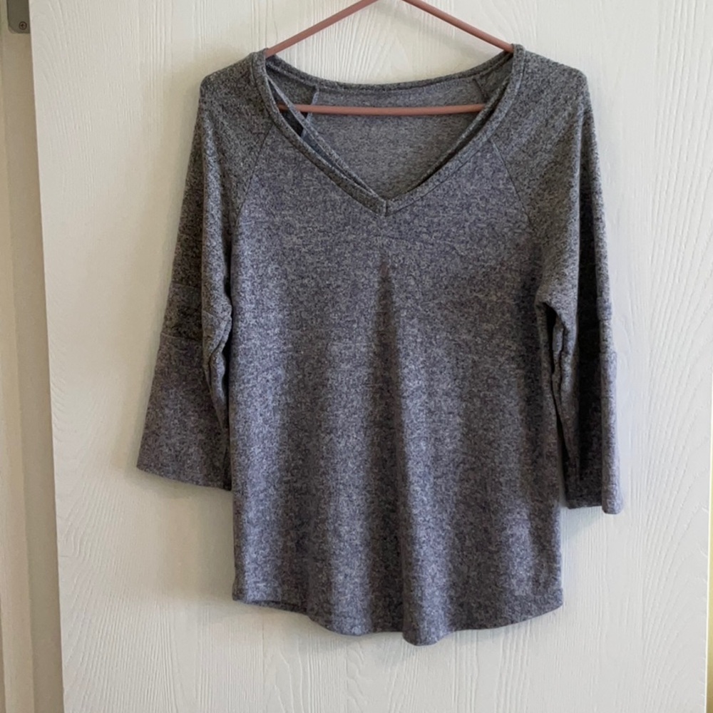 3 for $30 item - Gray/Purplish Blue V-Neck Sweater